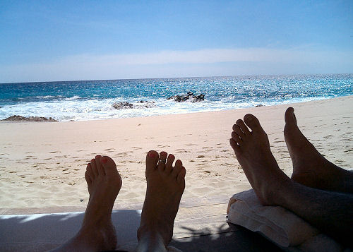 Relaxing on the Beach